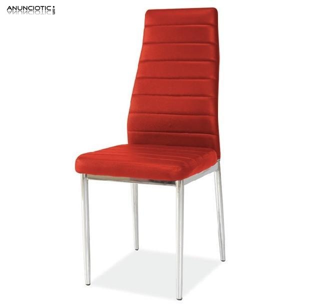 Silla de comedor Zaidin color rojo