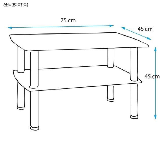 Mesa de centro Dinamarca negra