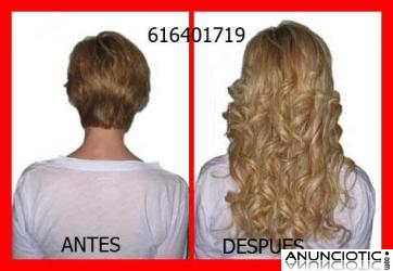 Oferta, pongo extensiones queratina pelo natural incluido desde 1,5 c.u.