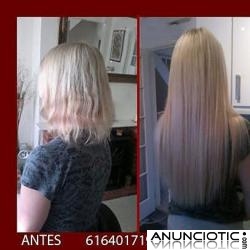 Oferta, pongo extensiones queratina pelo natural incluido desde 1,5 c.u.