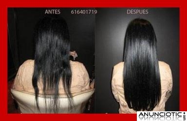 Oferta, pongo extensiones queratina pelo natural incluido desde 1,5 c.u.