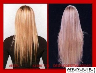 Oferta, pongo extensiones queratina pelo natural incluido desde 1,5 c.u.