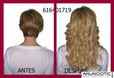 Oferta, pongo extensiones queratina pelo natural incluido desde 1,5 c.u.