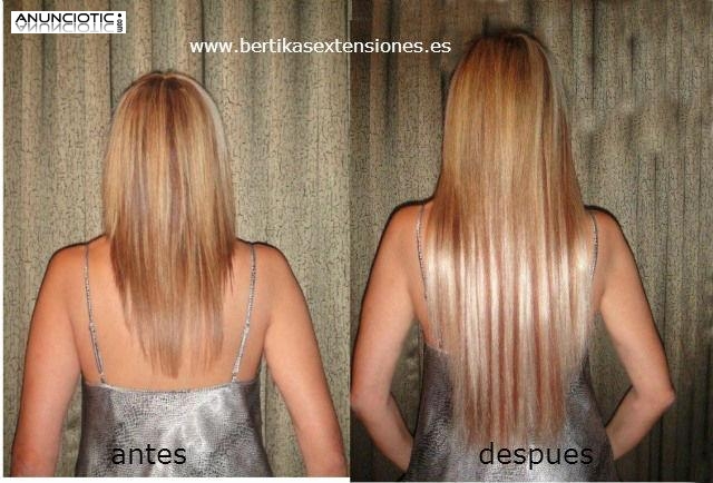 Servicio de venta y colocacion de extensiones pelo natural zaragoza